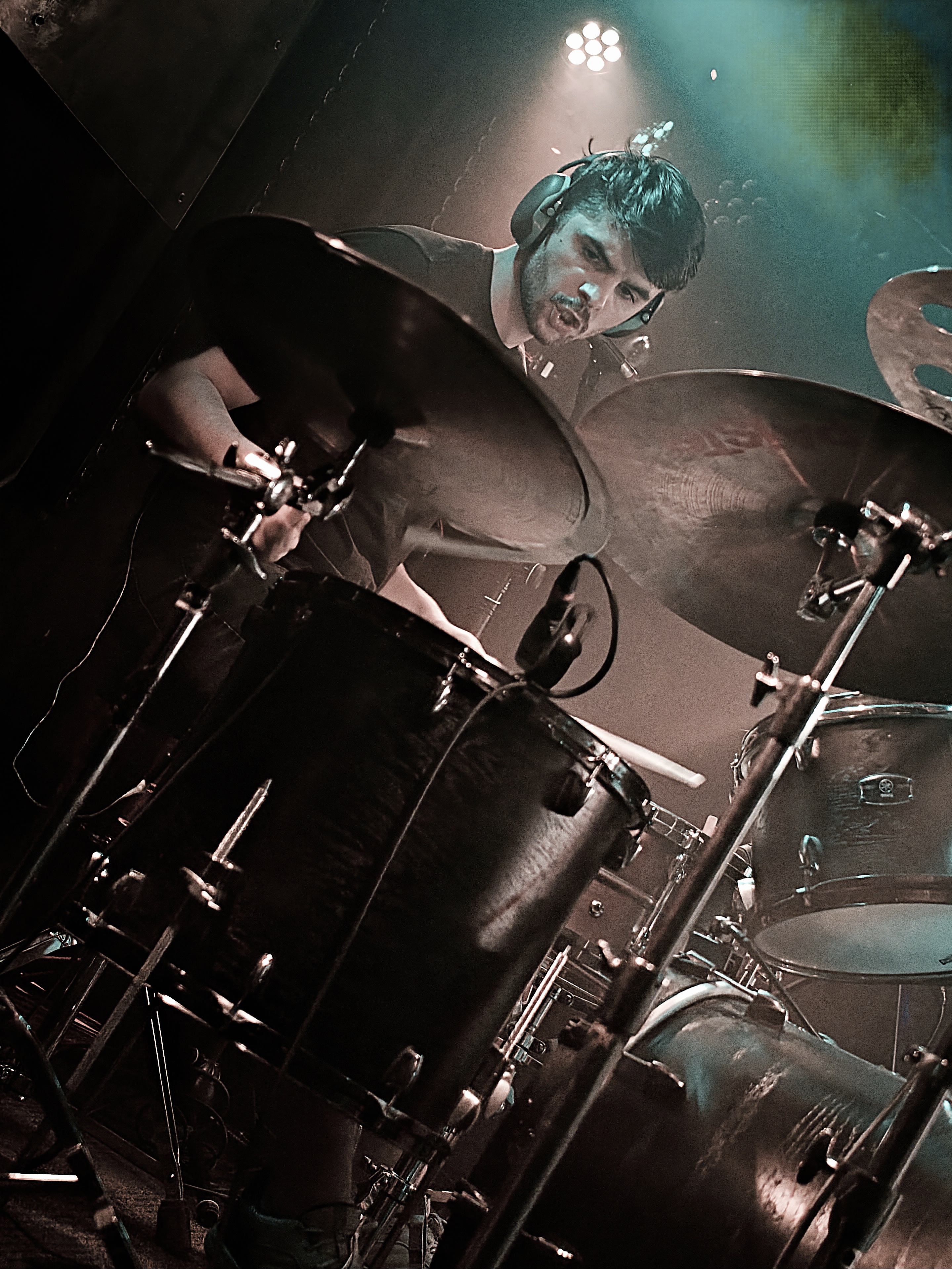 Drummer on stage